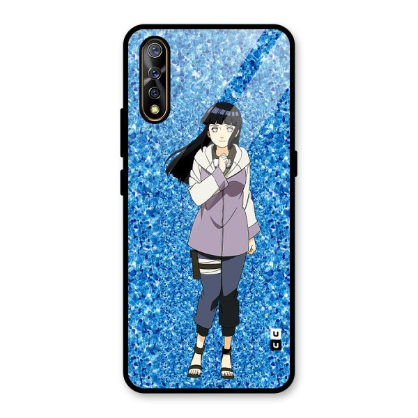 Cute Hinata hyuga Glass Back Case for Vivo Z1x