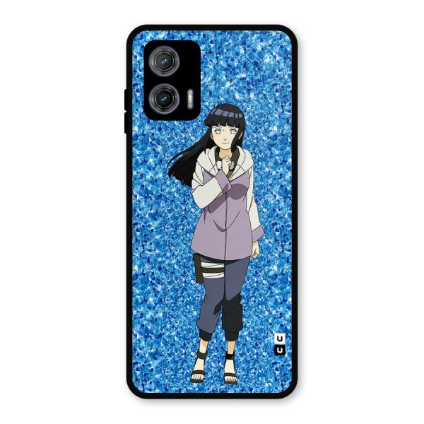 Cute Hinata hyuga Metal Back Case for Moto G73