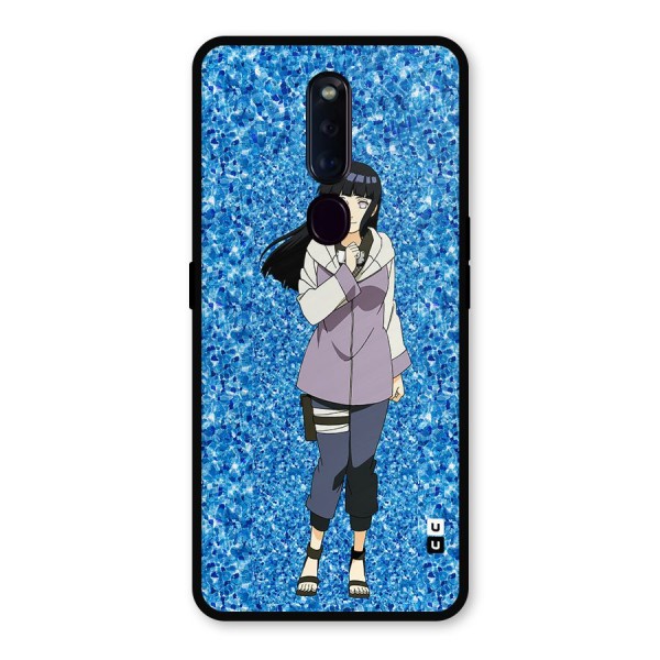 Cute Hinata hyuga Metal Back Case for Oppo F11 Pro