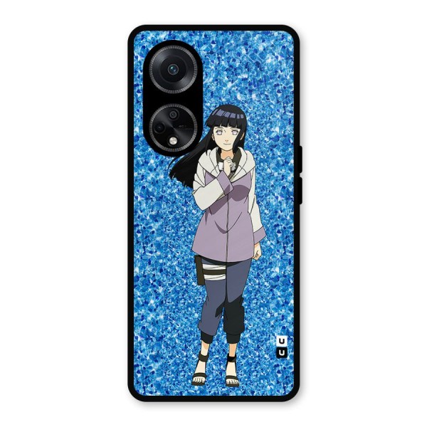 Cute Hinata hyuga Metal Back Case for Oppo F23