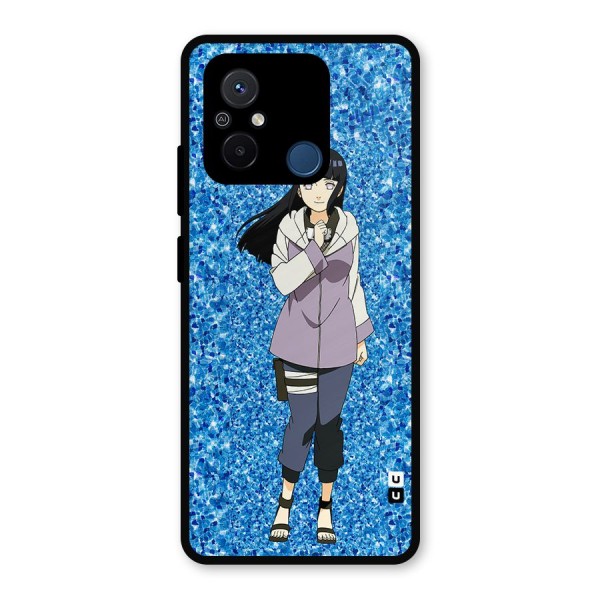 Cute Hinata hyuga Metal Back Case for Poco C55