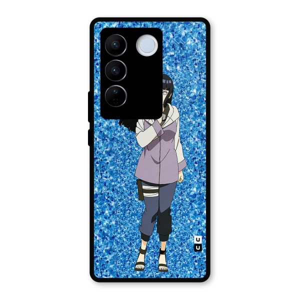 Cute Hinata hyuga Metal Back Case for Vivo V27 Pro