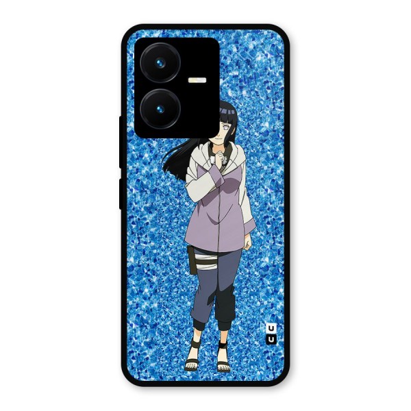 Cute Hinata hyuga Metal Back Case for Vivo Y22s