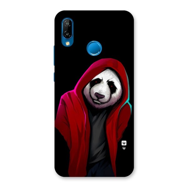 Cute Hoodie Panda Back Case for Huawei P20 Lite