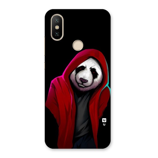 Cute Hoodie Panda Back Case for Mi A2