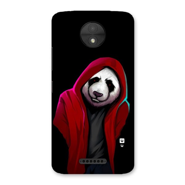 Cute Hoodie Panda Back Case for Moto C