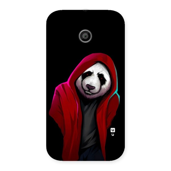 Cute Hoodie Panda Back Case for Moto E