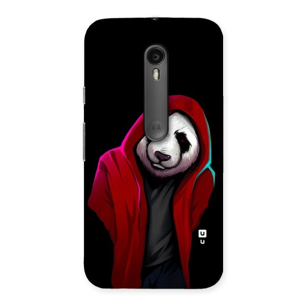 Cute Hoodie Panda Back Case for Moto G3