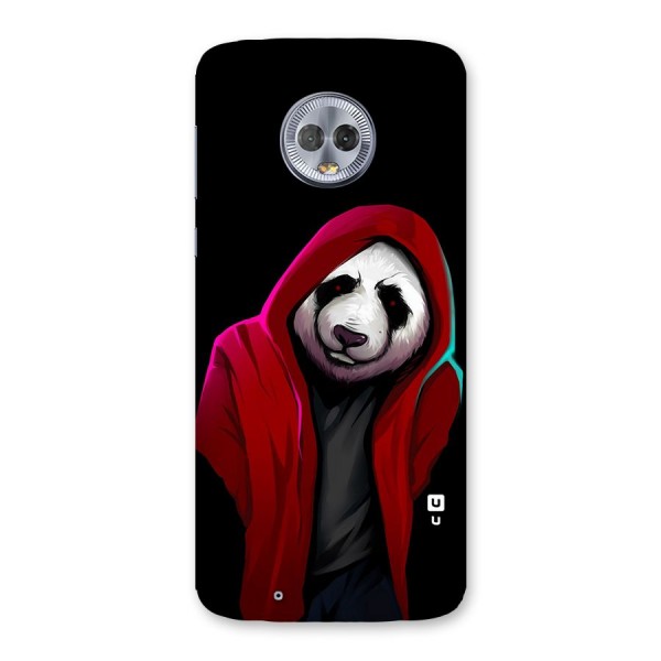 Cute Hoodie Panda Back Case for Moto G6