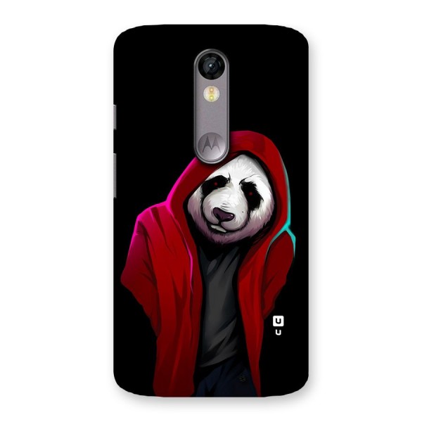 Cute Hoodie Panda Back Case for Moto X Force