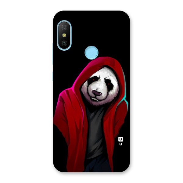 Cute Hoodie Panda Back Case for Redmi 6 Pro