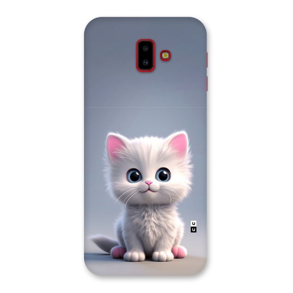 Cute Kitten Sitting Back Case for Galaxy J6 Plus