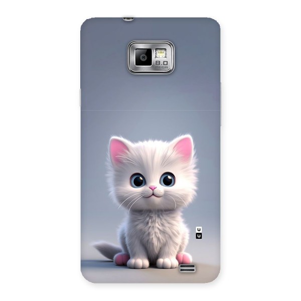 Cute Kitten Sitting Back Case for Galaxy S2