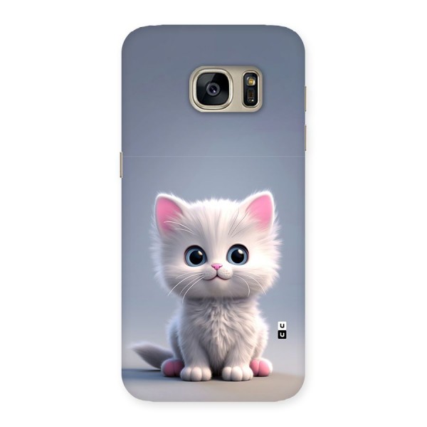 Cute Kitten Sitting Back Case for Galaxy S7