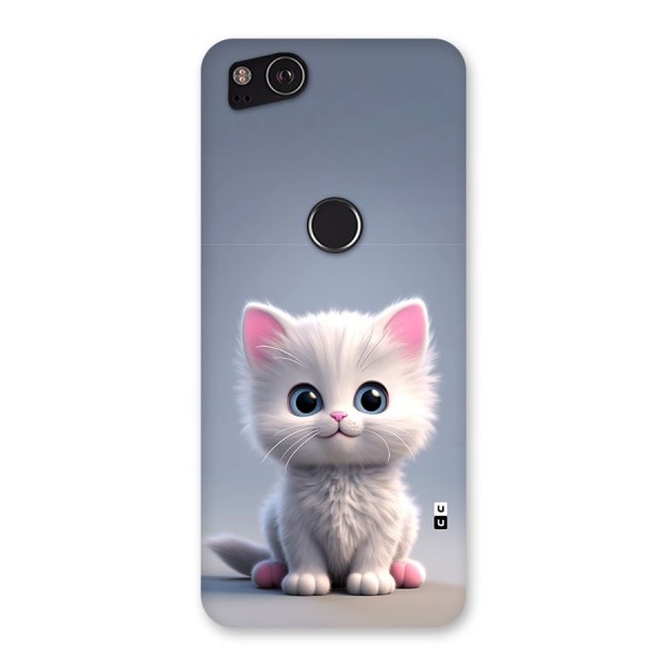 Cute Kitten Sitting Back Case for Google Pixel 2