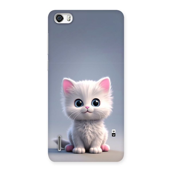 Cute Kitten Sitting Back Case for Honor 6