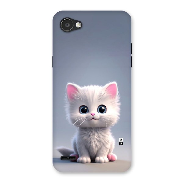Cute Kitten Sitting Back Case for LG Q6