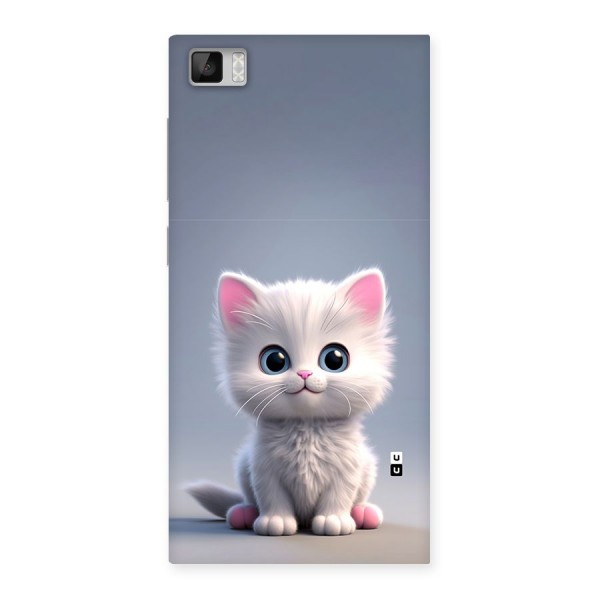 Cute Kitten Sitting Back Case for Mi3