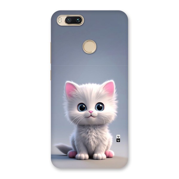 Cute Kitten Sitting Back Case for Mi A1