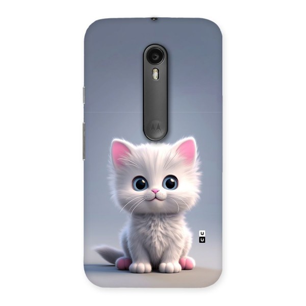 Cute Kitten Sitting Back Case for Moto G3