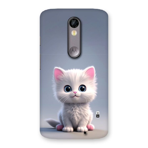 Cute Kitten Sitting Back Case for Moto X Force