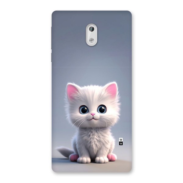 Cute Kitten Sitting Back Case for Nokia 3