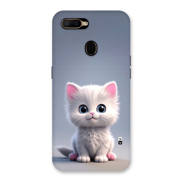 Cute Kitten Sitting Back Case for Oppo A5s