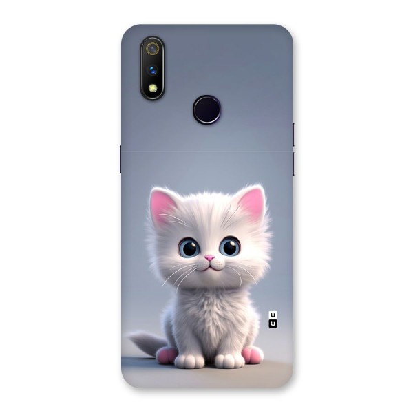 Cute Kitten Sitting Back Case for Realme 3 Pro