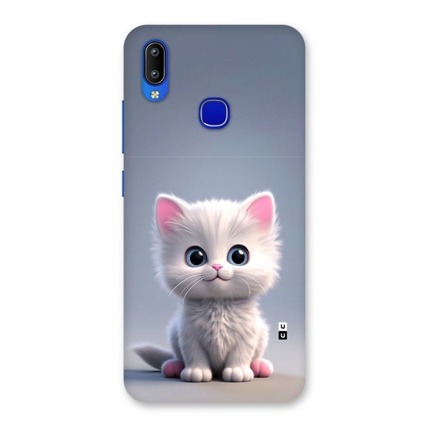 Cute Kitten Sitting Back Case for Vivo Y91