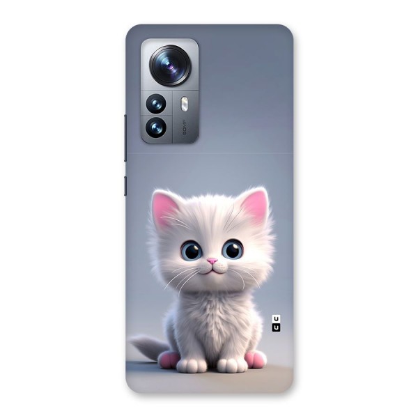Cute Kitten Sitting Back Case for Xiaomi 12 Pro