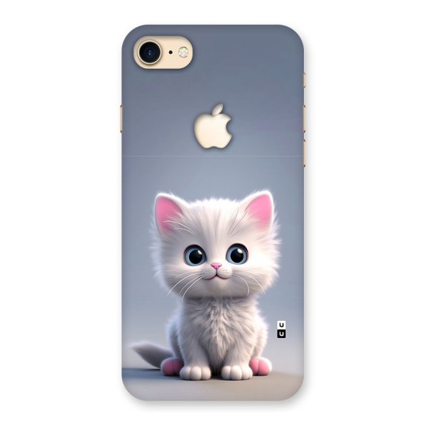 Cute Kitten Sitting Back Case for iPhone 7 Apple Cut