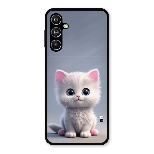 Cute Kitten Sitting Metal Back Case for Galaxy F54