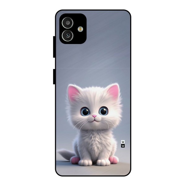 Cute Kitten Sitting Metal Back Case for Galaxy M13 5G