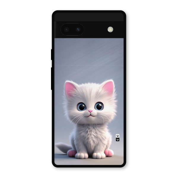 Cute Kitten Sitting Metal Back Case for Google Pixel 6a