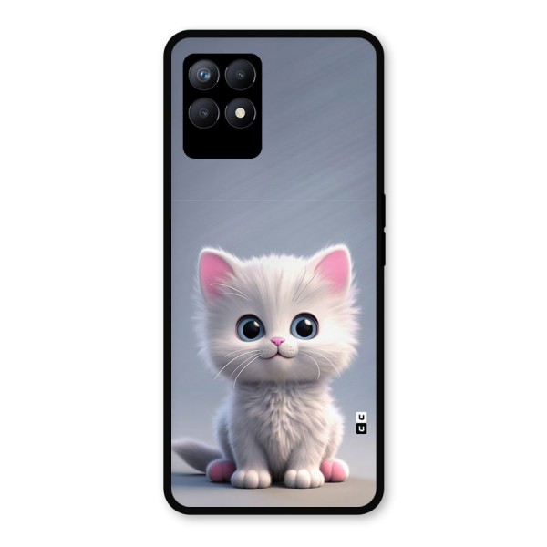 Cute Kitten Sitting Metal Back Case for Realme 8i