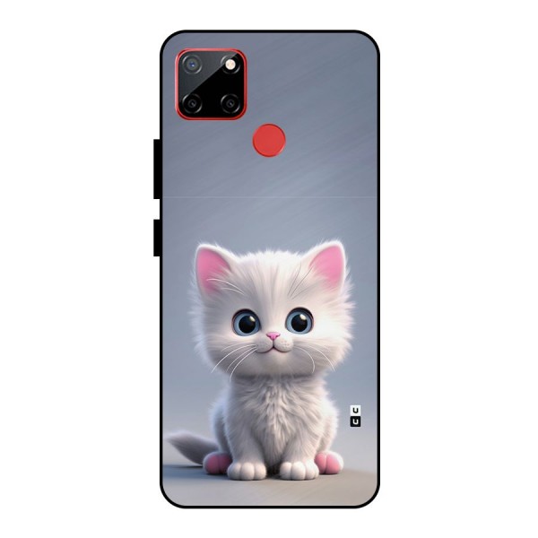 Cute Kitten Sitting Metal Back Case for Realme C12