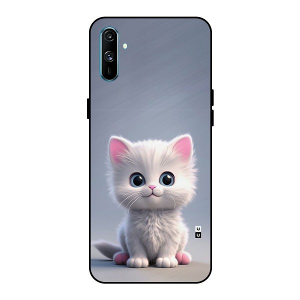 Cute Kitten Sitting Metal Back Case for Realme C3