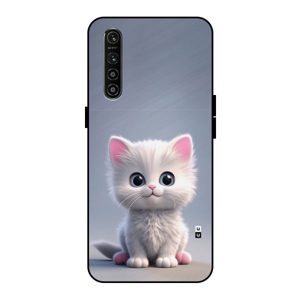 Cute Kitten Sitting Metal Back Case for Realme XT