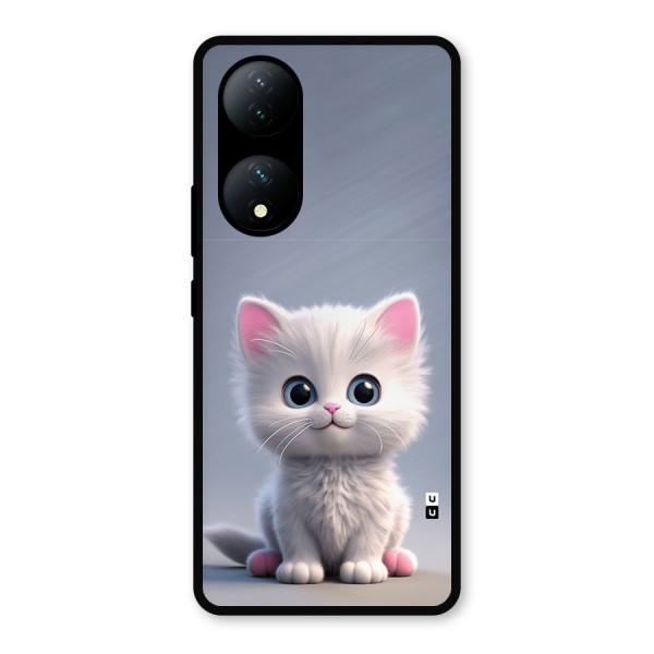 Cute Kitten Sitting Metal Back Case for Vivo T2