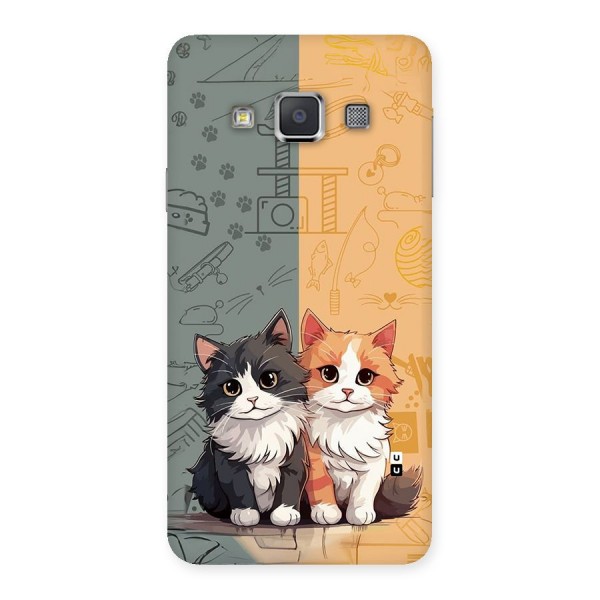 Cute Lovely Cats Back Case for Galaxy A3