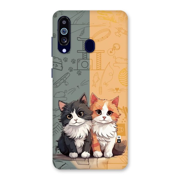 Cute Lovely Cats Back Case for Galaxy A60