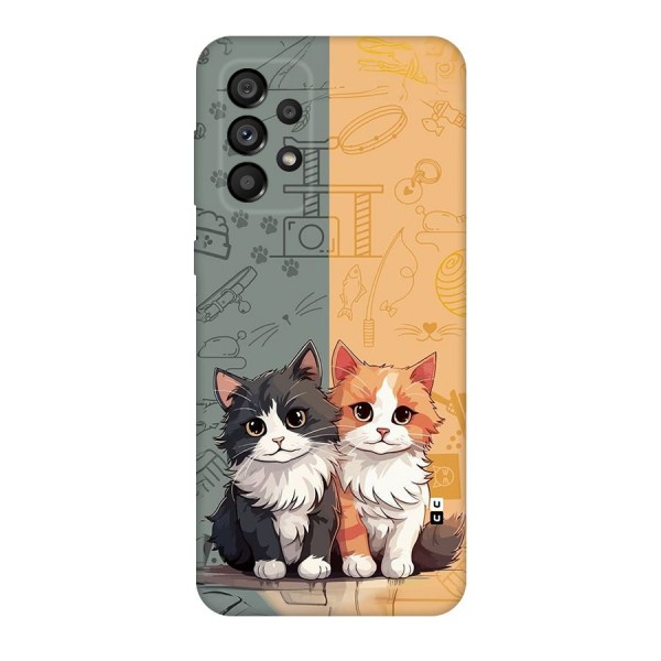 Cute Lovely Cats Back Case for Galaxy A73 5G