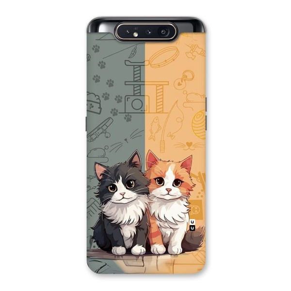 Cute Lovely Cats Back Case for Galaxy A80