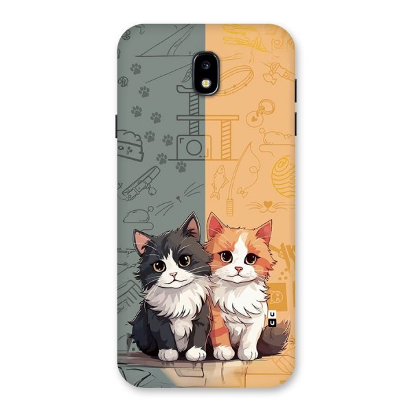 Cute Lovely Cats Back Case for Galaxy J7 Pro