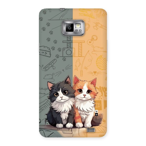 Cute Lovely Cats Back Case for Galaxy S2