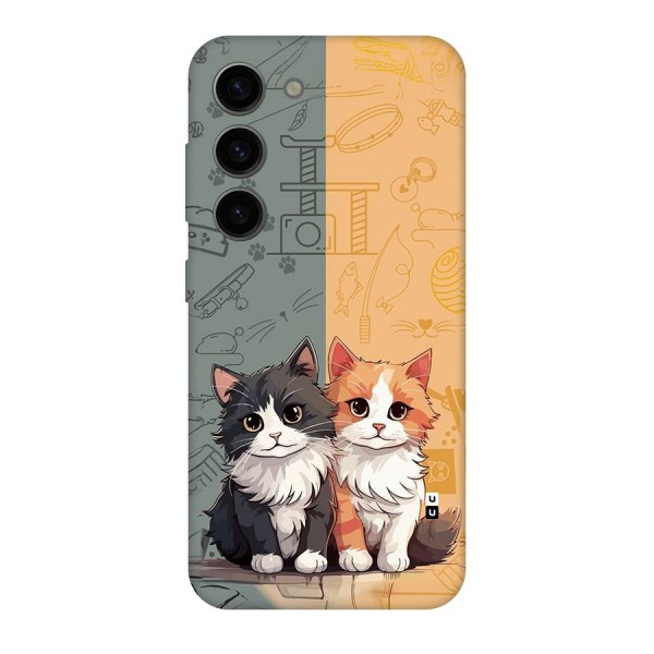 Cute Lovely Cats Back Case for Galaxy S23