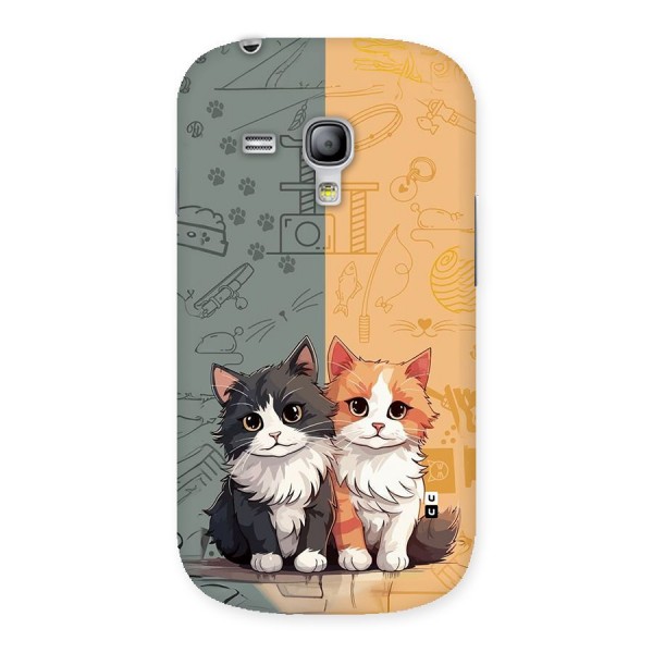 Cute Lovely Cats Back Case for Galaxy S3 Mini