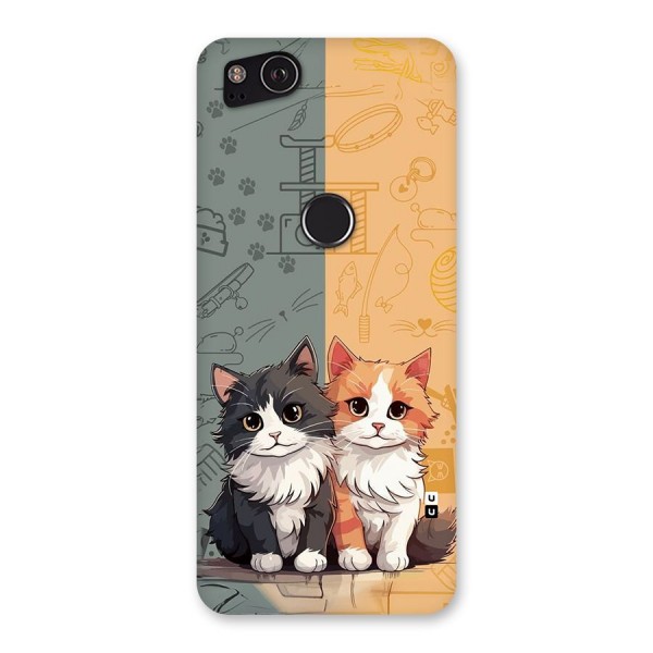 Cute Lovely Cats Back Case for Google Pixel 2