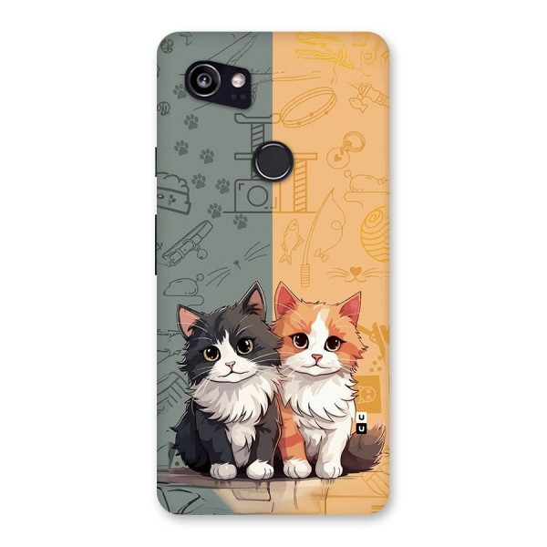 Cute Lovely Cats Back Case for Google Pixel 2 XL