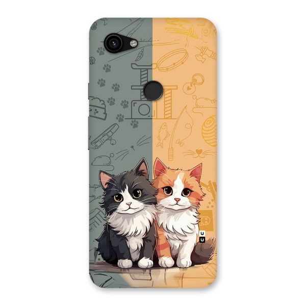 Cute Lovely Cats Back Case for Google Pixel 3a XL